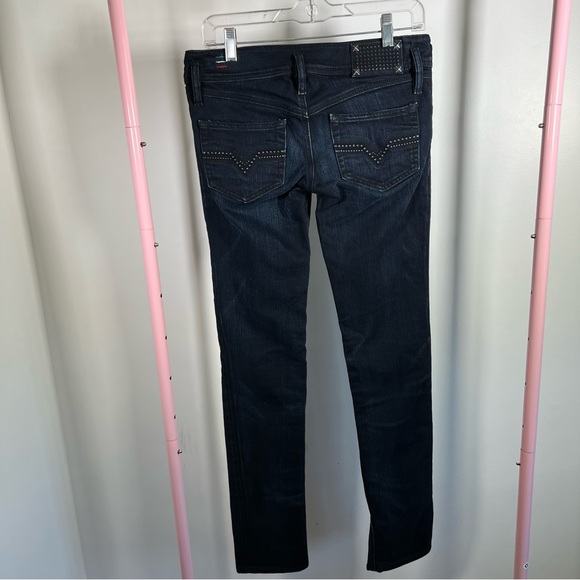 Diesel Matic RARE HTF Embossed Stretch Dark Denim Jeans 27 x 34 EUC - Picture 7 of 16